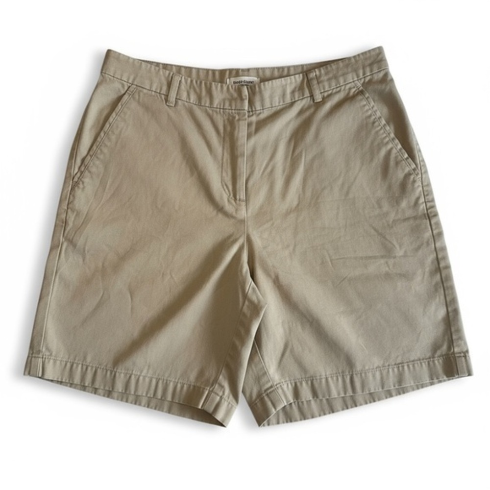 Vintage Ann Taylor Shorts Size 4 Khaki 100% Cotton Chino High Rise Hong Kong